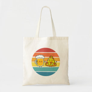 Pizza en bier tote bag