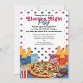 Pizza en bier Verkiezingsfeest 2024 Kaart (Voorkant)