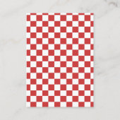 Pizza en brouwsels Co Ed Baby shower Luier Raffle Informatiekaartje (Achterkant)