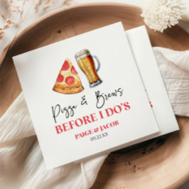 Pizza en brouwsels voor het repetitiediner van I D Servet