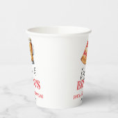 Pizza en brouwt Bier Glas Verjaardagsfeest Papieren Bekers (Links)