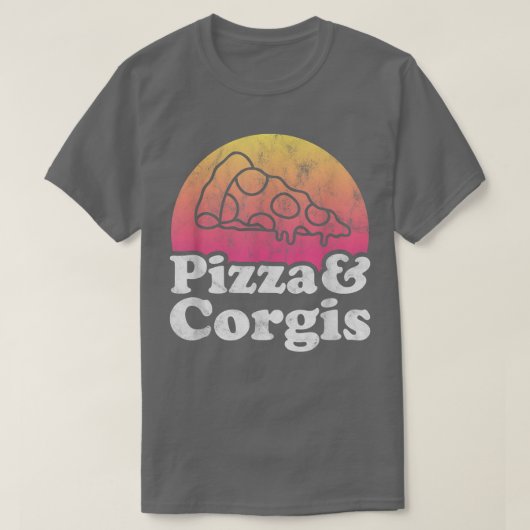 Pizza en Corgis of Corgi T-Shirt (Design voorkant)