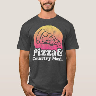 Pizza en country Music T-shirt