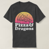 Pizza en Dragons of Dragon T-shirt (Design voorkant)