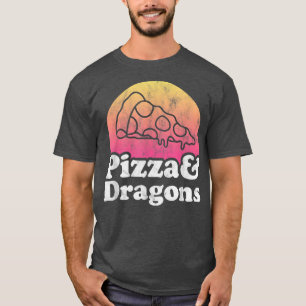 Pizza en Dragons of Dragon T-shirt