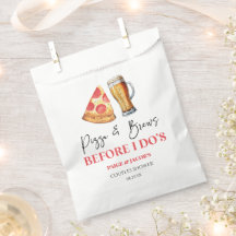 Pizza en drankjes voor de trouwfeest borrel voor k