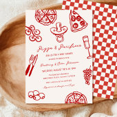 Pizza en fopspeen Pizza Thema Baby shower Kaart