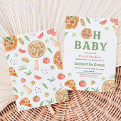 Pizza en Fopspenen Baby Shower Kaart