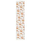 Pizza en fopspenen Baby shower Tafelloper - Fun (Voorkant)