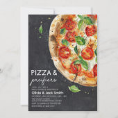 Pizza en fopspenen Casual Pizza Baby shower Kaart (Voorkant)