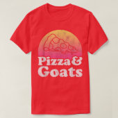 Pizza en geiten t-shirt (Design voorkant)