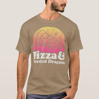 Pizza en gelabelde dragons of gelabelde draak T-Sh T-shirt