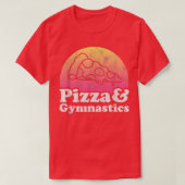 Pizza en gymnastiek of Gymnast T-Shirt (Design voorkant)