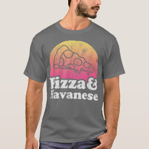 Pizza en Havanese T-shirt