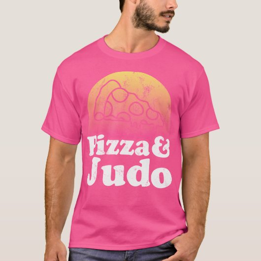 Pizza en judo t-shirt (Voorkant)