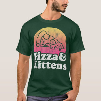 Pizza en Kittens of Kitten T-shirt