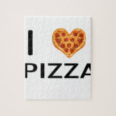 Pizza en liefde legpuzzel (Verticaal)