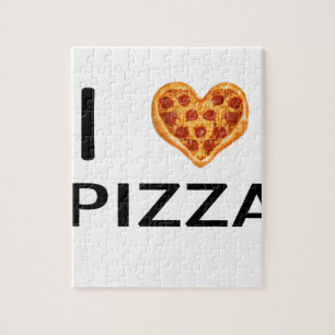 Pizza en liefde legpuzzel