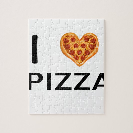 Pizza en liefde legpuzzel (Verticaal)