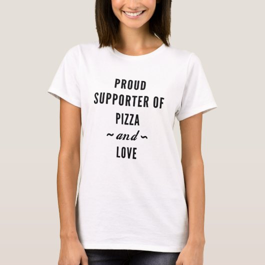 Pizza En Liefde T-shirt (Voorkant)