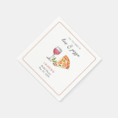 Pizza en liefde Vrijgezellenfeest Servet (Hoek)