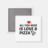 PIZZA EN LIEFEN MAGNEET (Voorkant / Achterkant)