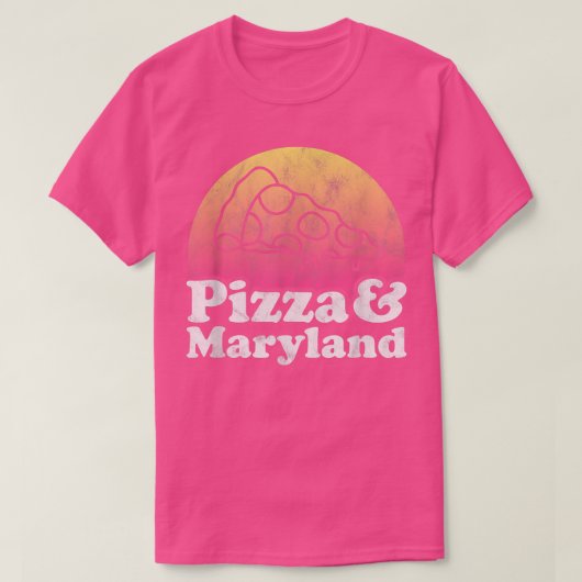 Pizza en Maryland T-shirt (Design voorkant)