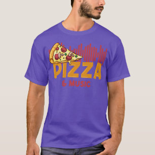 Pizza en Muzieknoten Musicien Clef Chef 14062950 T-shirt