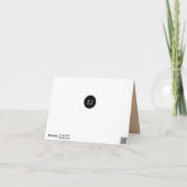 Pizza en olijfolie Dank je Bedankkaart (Achterkant)