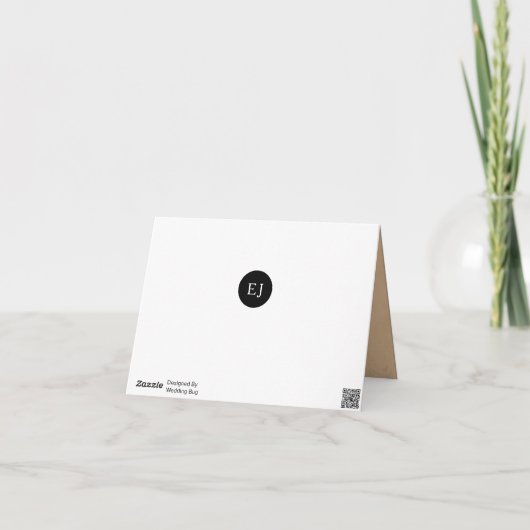 Pizza en olijfolie Dank je Bedankkaart (Achterkant)