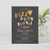 Pizza en Pajama Kaart (Staand voorkant)