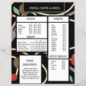 Pizza en Pasta Grill Restaurant Spaghetti Menu (Voorkant)