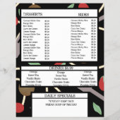 Pizza en Pasta Grill Restaurant Spaghettimenu Flyer (Achterkant)