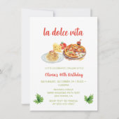 Pizza en Pasta Party Verjaardag Italiaans diner Kaart (Voorkant)