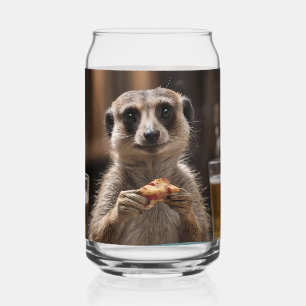 "Pizza en pintjes: een stokstaartjes ideale snackp Blikvorm Glas