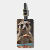 Pizza en Pints: de perfecte snackpauze van een mee Bagagelabel (Voorkant verticaal)