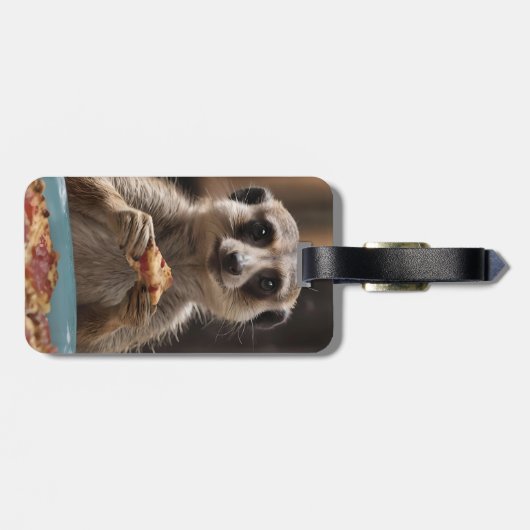 Pizza en Pints: de perfecte snackpauze van een mee Bagagelabel (Achterkant horizontaal)