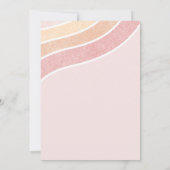 Pizza en pyjama meisjes verjaardagsfeestje kaart (Achterkant)