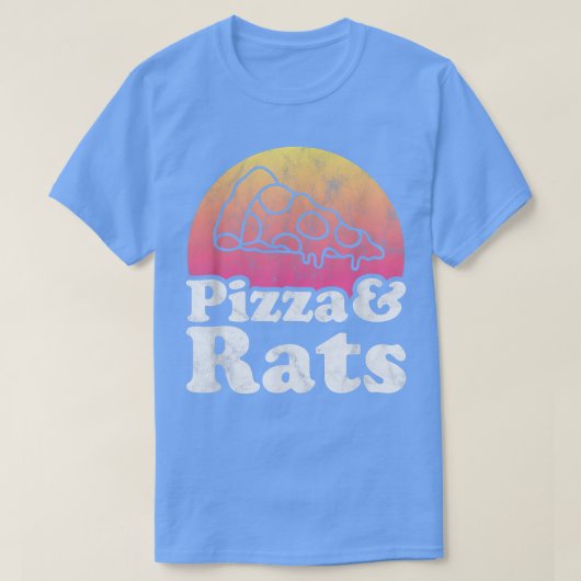 Pizza en ratten of Rat T-Shirt (Design voorkant)