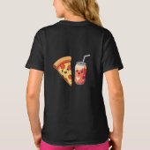 Pizza en Soda blikje – heerlijk fastfood T-shirt (Achterkant)