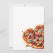 Pizza en Wijn Perfect Pair Verlovingsfeest Kaart (Achterkant)