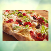 Pizza Eten uit Italië Pizza Winkel Raamsticker (Vel 3)