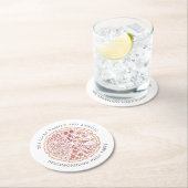 Pizza Event Thormed Custom Text | Ronde papiersuik Kartonnen Onderzetter (Insitu)