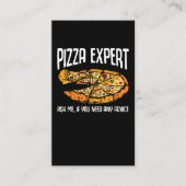 Pizza Expert Funny Pizza Advice Visitekaartje (Voorkant)