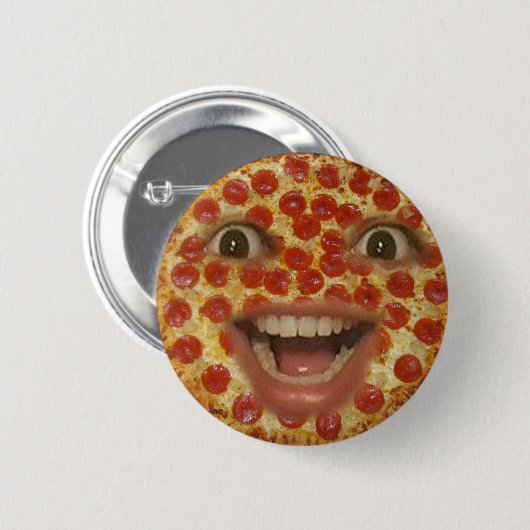 Pizza Face Button (Voorkant /achterkant)