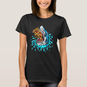 Pizza Fan Shark Tiger Shark Fast Food Pizza T-shirt