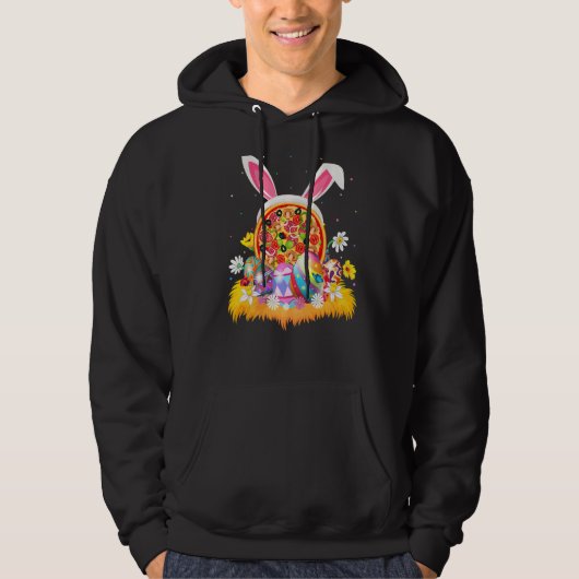 Pizza Fast Food Easter Easter Funny Pizza Easter S Hoodie (Voorkant)