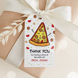 Pizza Favor Tags, Pizza Dank je Labels Cadeaulabel