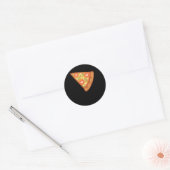 Pizza Favoriete eten Ronde Sticker (Envelop)