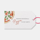 Pizza Feest Bedankt Cadeaulabel (Voorkant (Horizontaal))